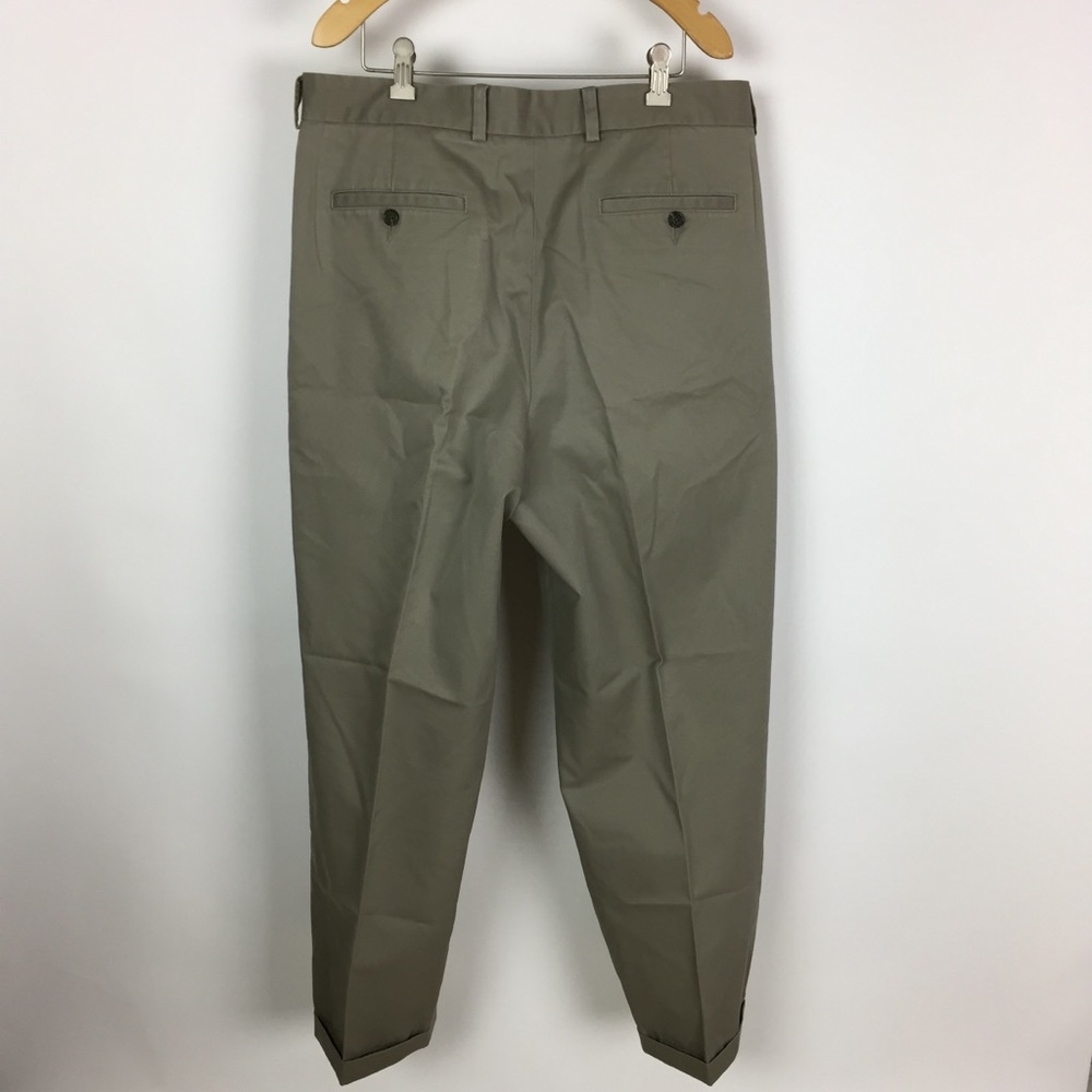 John W. Nordstrom Double Pleated Cotton Pants - Picture 3 of 6